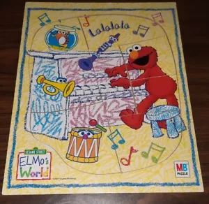 2003 Elmo’s World Sesame Street Board Puzzle Milton Bradley MB 8-piece - Picture 1 of 1