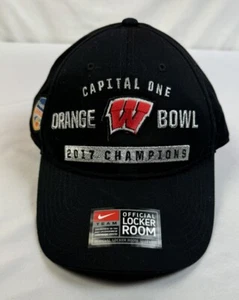 Nike Mütze Wisconsin Badgers 2017 Capital One Orange Bowl Champions NCAA Cap - Bild 1 von 5