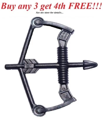 ☀️NEW LEGO Weapon Black COMPOUND BOW & ARROW Castle Ninjago Kingdom Knight Gear - Image 1 of 3