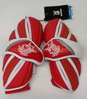 New Brine King 5 Medium Red & White Lacrosse Protective Arm Guards