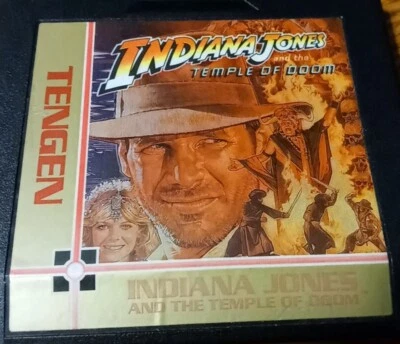 Indiana Jones & Temple of Doom TENGEN Nintendo NES 1988 Game Authentic Working - Image 1 of 3
