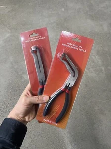 2PCS Electrical Disconnect Pliers 37960+37980 Straight + bent Rubber non-slip - Bild 1 von 16