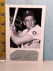Ralph Kiner Pittsburgh Pirates Autographed Photo Baseball PostCard - Picture 1 of 3