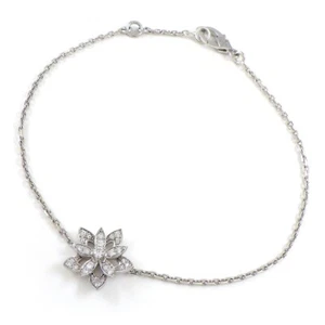 Pulsera Van Cleef & Arpels Lotus Mini VCARP1AB00 Flor 26 Puntos Diamante 750WG - Imagen 1 de 11