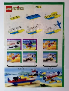 Notice LEGO Basic System Happy Meal 1649 Sea Skimmer - Instructions Only - 1989 - Imagen 1 de 2