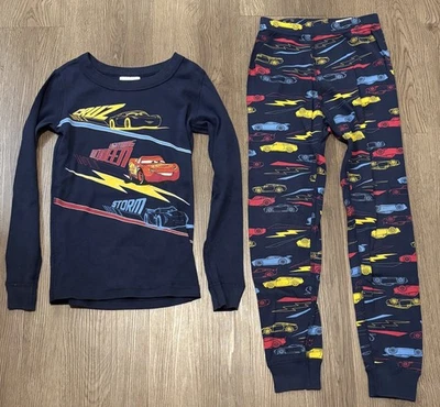 Пижама Hanna Andersson Boys Youth Disney Pixar Cars Mcqueen размер 6/7 (120 см) GC - Изображение 1 из 4
