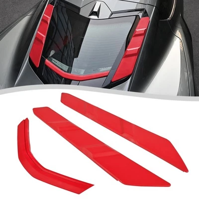 Red For Corvette C8 2020~2025 Car Wash Vent Rear Dry Bay Blocks Covers Rubber US - Image 1 of 4