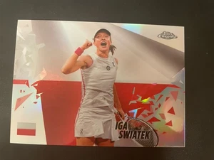 Iga Swiatek 2024 Topps Chrome Tennis Patriotic Pride Poland Wimbledon Champion - Bild 1 von 3