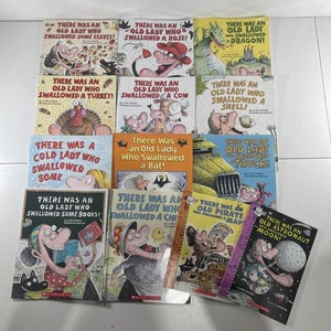 13 Lot There Was an Old Lady Who Swallowed Paperback Picture Books Colandro - Picture 1 of 1