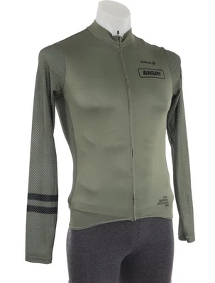 Camiseta deportiva de ciclismo Panache Angry Bovine larga Slv Pro Air carretera para hombre M capa base verde Foto 1 de 4