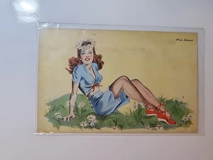 Vintage Meet The Misses Miss Behave Postcard Vintage Unposted 26339 5.5X3.5" - Picture 1 of 2