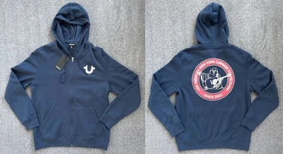 Sudadera con capucha True Religion City Buddha cremallera completa nueva con etiquetas, para hombre L, venta al por menor de $119 Foto 1 de 4