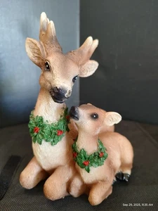 Kerzenimpressionen flammenlose Wachskerze mit 5 Stunden Timer - männlicher und weiblicher Hirsch - Bild 1 von 15