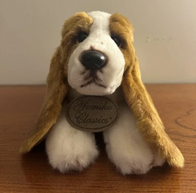 💥REDUCIDO💥Laying Basset Hound Yomiko Classic Russ Berrie perro de peluche 11"" Foto 1 de 4