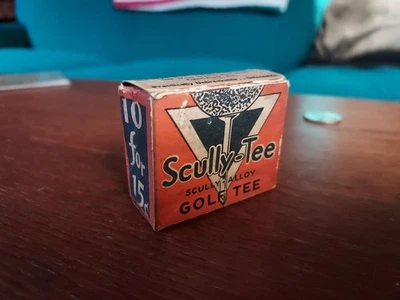 Camisetas de golfe vintage - RARA caixa de chá Scully completa com 10 camisetas de alumínio - Imagem 1 de 4
