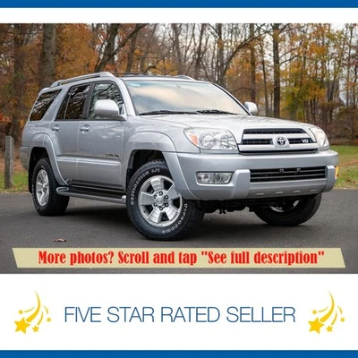 2003 Toyota 4Runner Limited 4WD 4.7 V8 93K Serviced 50+ Pix CARFAX WE SHIP - Image 1 of 4