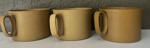 TAZAS DE CERÁMICA BENNINGTON VINTAGE (3) #1626 ESMALTE ÁMBAR OSCURO - Imagen 1 de 8