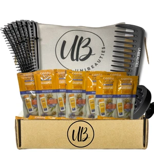 Cantu Flaxseed Shampoo & Conditioner Sample Set  (10 Each) + Wash Day Tool Kit - Bild 1 von 7