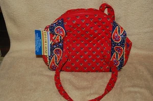 NWT Taylor Layne Shoulder Bag Purse Quilted Paisley Floral Red Blue Purple NEW - Picture 1 of 15