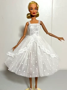 Fashion Royalty Fashion Model Silkstone Barbie WHITE COCKTAIL DRESS - Bild 1 von 3