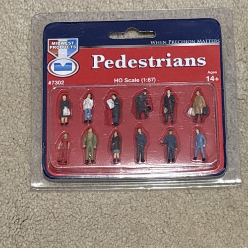 Midwest Products 7302 HO Scale 12 X Pedestrian Figures Suitable For OO ...