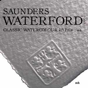 Saunders waterford watercolour paper sheets 100% cotton artists 190 300 640gsm - Picture 1 of 5