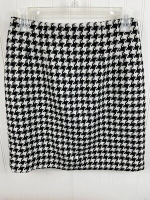 Falda JG Hook Petite para mujer forrada lápiz mezcla lana pata de gallo talla 6P Foto 1 de 4