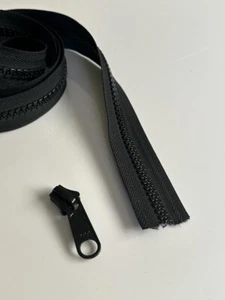 1 M Sewing on YKK No 10 Chunky Vislon Zip Continuous + Single Tab Slider - Picture 1 of 3