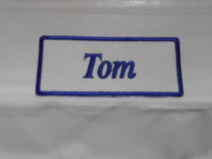 TOM NEUF PATCH BRODÉ COUTURE / FER SUR PRÉNOM COULEURS ASSORTIES - Photo 1/5