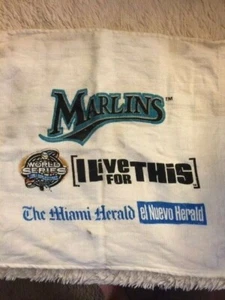 Miami Marlins 2003 Champions World Series Towel. Great shape cool item to Have!! - Picture 1 of 3