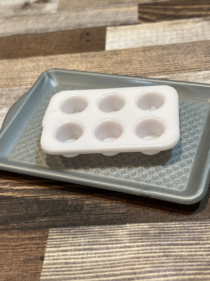 Escenas de casa de muñecas escala 1/6 bandeja para cupcakes para muñecas tamaño Barbie - Accesorio 🧁 Foto 1 de 1