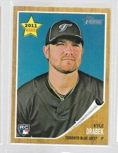 2011 Topps Heritage Kyle Drabek Rookie #114 Blue Jays - Picture 1 of 1