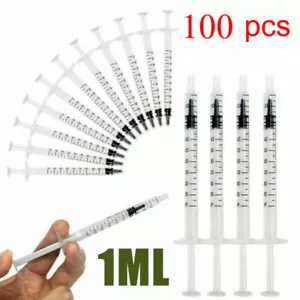 100x Feindosierspritzen Insulinspritze 1ml Einwegspritzen Einmalspritzen Spritze - Bild 1 von 7