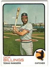 1973 Topps Baseball #94 Dick Billings Texas Rangers - Ex