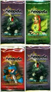 4x NEOPETS DRAGÓN ÁNGEL HADA CCG 8 tarjetas WOTC NUEVO RARO SELLADO PAQUETE DE REFUERZO LOTE - Imagen 1 de 7