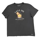 Life Is Good Mens Grey Crusher Tee "Call Me Old Fashioned" Xl