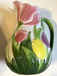 Jarra de tulipán pintada a mano de cerámica Avon (2015) - Imagen 1 de 5