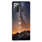 Clear Case for Galaxy Note Milky Way Over Mountains