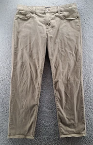 Lucky Brand 221 Straight Pants Mens 38x30 Brown Mid Rise Preppy American Chino - Picture 1 of 13