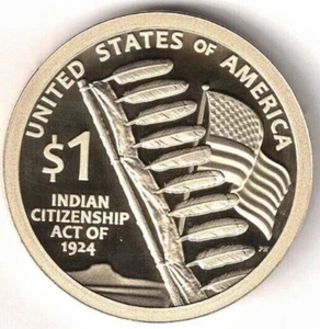 2024-S San Francisco Proof Indian Citizenship Act and Sacajawea Dollar Coin! - Picture 1 of 2