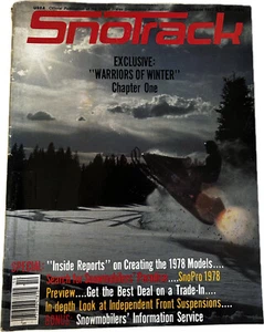 SnoTrack Snowmobile Magazine October 1977 USSA Official Publication Vintage - Bild 1 von 5