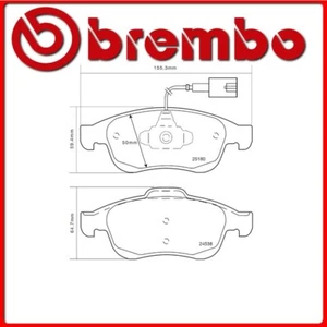 07.B314.79#105 PASTIGLIE FRENO ANTERIORE SPORTIVE BREMBO SPORT RENAULT MEGANE II - Foto 1 di 1