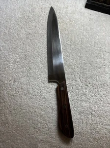 Vintage Rogers Stainless Steel Chef's Knife 9" Blade - Picture 1 of 15