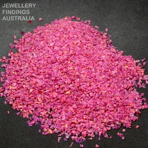 Chips de ópalo triturado carmín para incrustaciones de joyería | Fabricación de anillos | Arte de resina - Imagen 1 de 7