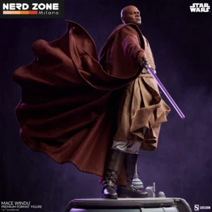 DISPONIBILE Star Wars: Revenge of the Sith – Mace Windu Premium 1:4 Scale - Foto 1 di 12