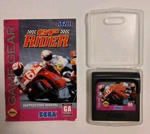 GP Rider Sega Game Gear Hang-On Moto Racing Cartuccia Autentica con Manuale - Foto 1 di 1