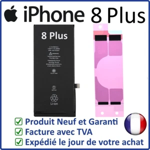 iPHONE 8 PLUS - BATTERIE INTERNE PREMIUM DE REMPLACEMENT 2691MAH ADHESIF FOURNI - Photo 1 sur 4