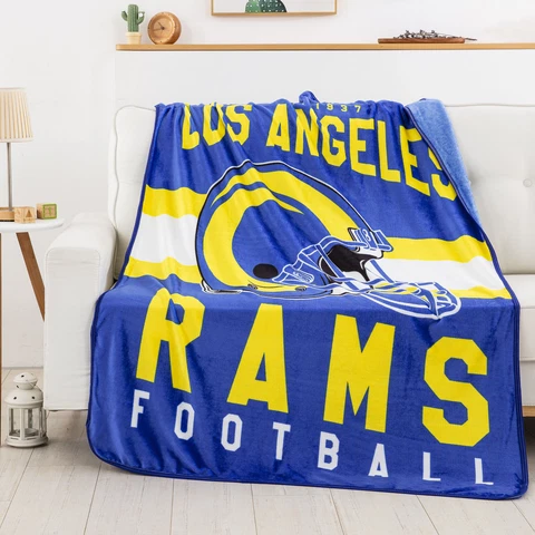Northwest NFL Los Angeles Rams "Singular" Silk Touch Throw Blanket, 45" x 60" Cover