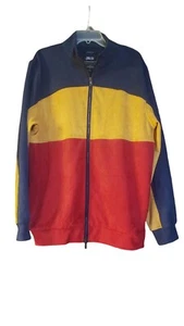 Publish Kenyon Track Jacket Uomo Taglia Large Cappotto Velour Feel Usato in ottime condizioni Tri Colore - Foto 1 di 19