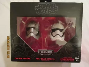 Star Wars The Black Series Titanium Series 02 Captain Phasma & First Order Storm - Picture 1 of 6